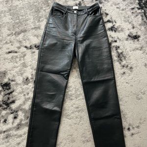 Aritzia Wilfred Leather Pants